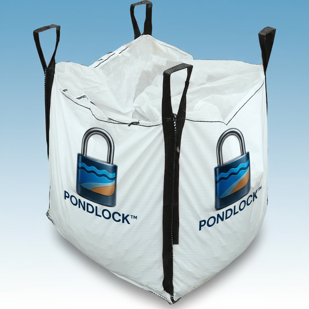 PondLock™ bulk sack with four lifting loops